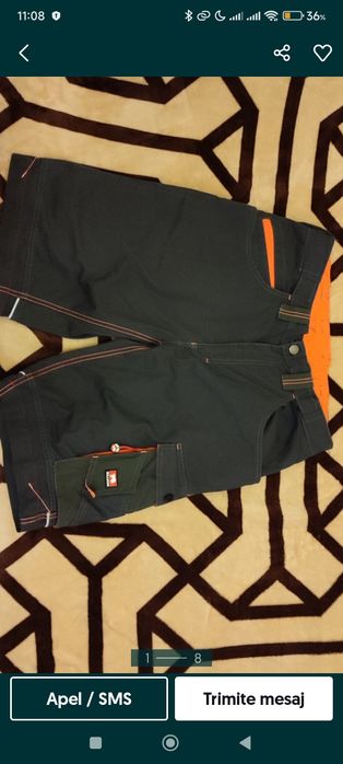 Pantalon scurt  de lucru Nr 46 , nou , Bull Star  SriLanka