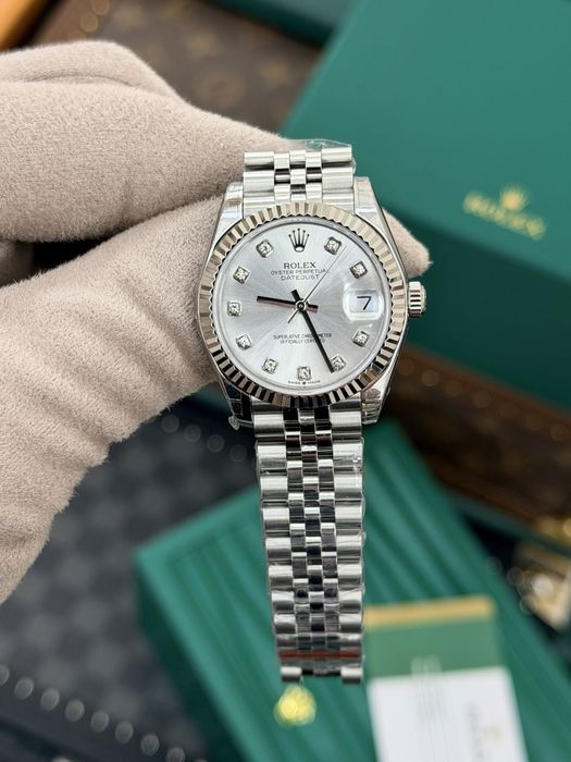 Rolex Date-Just 31 White Diamond Dial
