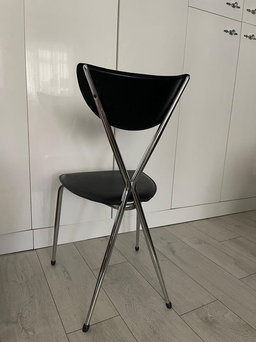 Mid century 4 scaun piele Milano