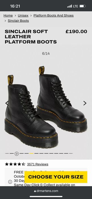 Сапоги Бренда Dr Martens Доктор Мартенс