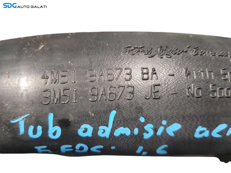 Tub Conducta Admisie Aer Ford Focus 2 1.6 Benzina 2004 - 2010 Cod 4M51-9A673-BA 3M51-9A673-JE [N2952]