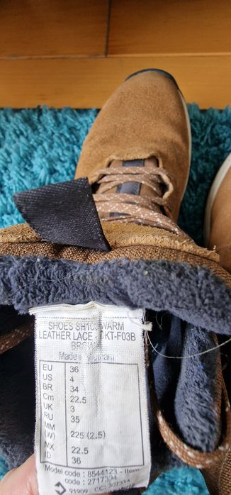 Кожени непромокаеми дет.ботуши Quenchua 36