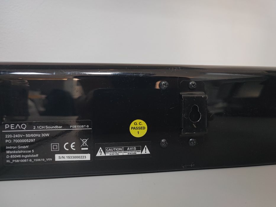 Soundbar Peaq cu bluetooth, NFC, aux