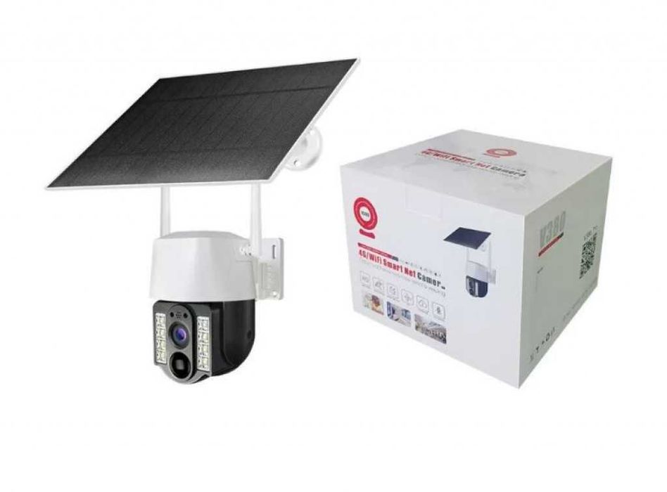 WiFi соларна камера 4G SIM карта, 8MP V380 VC3-4G