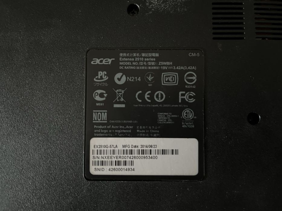 Ноутбук Acer Acpire