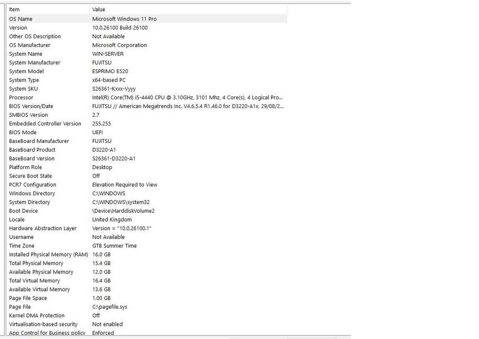 Calculator PC Fujitsu Esprimo E520 I5-4400 16Gb RAM 256 SSD 512 HDD