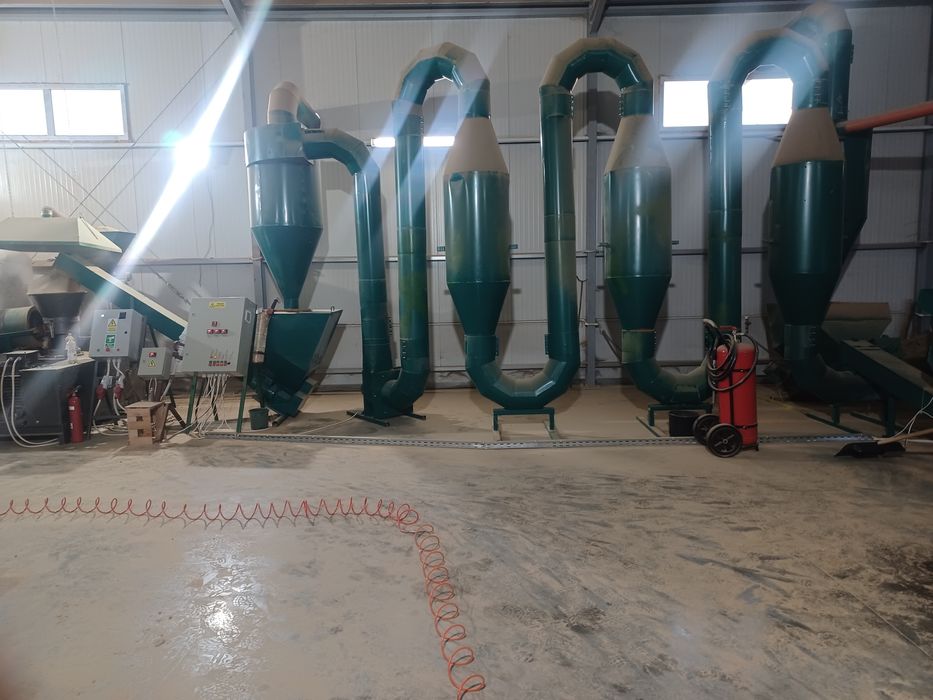 Uscător aerodinamic pentru rumegus