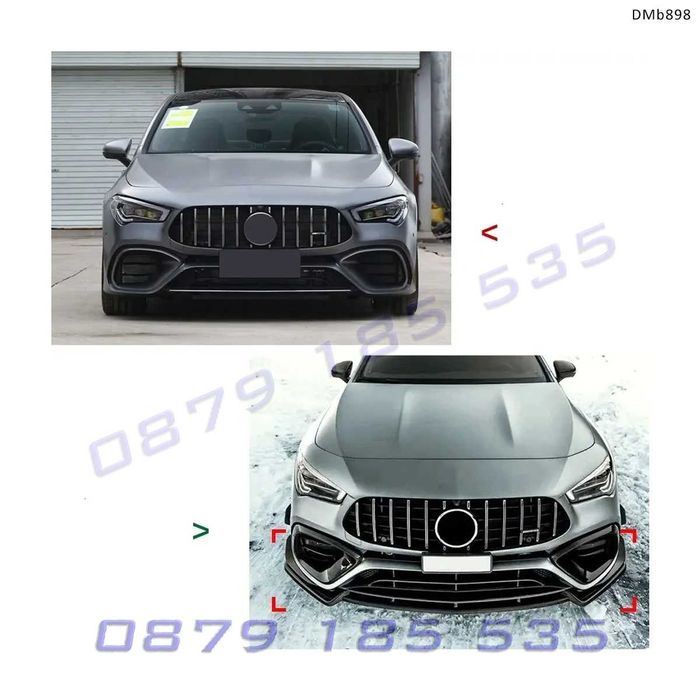 Тунинг преден спойлер сплитер AMG Mercedes CLA45 AMG C118 мерцедес цла