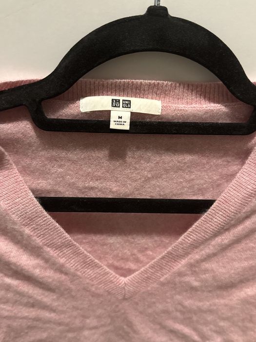 Розов Пуловер Uniqlo 100% кашмир