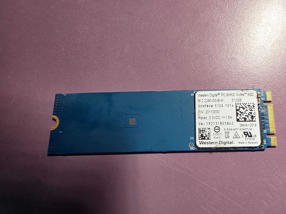 Western Digital PC SN520 NVMe 520 GB, M.2 2280 S3-B-M