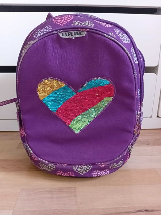 Ученическа раница за момиче, Explore - Сърце