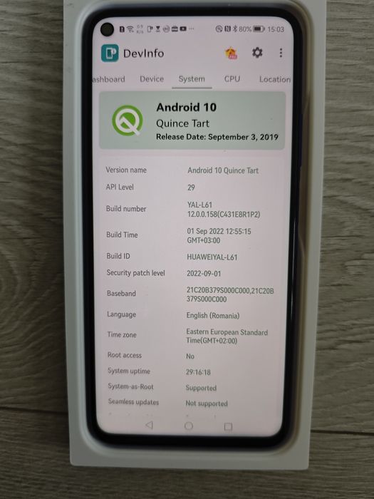 Huawei Nova 5T – Full Box – Servicii Google Native – Stare Foarte Bună