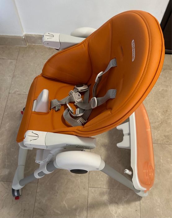 Vand Scaun de masa Peg Perego Prima Pappa Zero Follow Me, Portocaliu