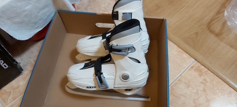 Patine gheață copii, reglabile 30-35, Roces MCK
