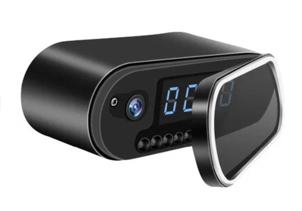 Ceas birou cu camera incorporata HD Wi-Fi infrarosu pentru mod noapte