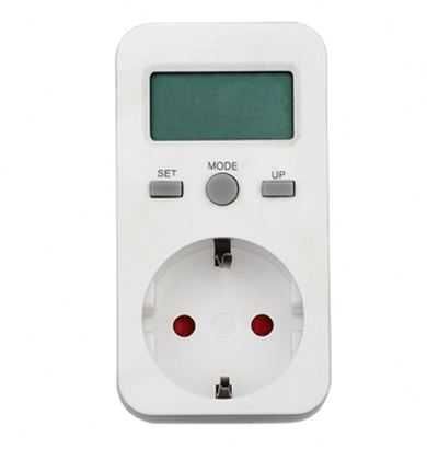 Priza cu contor consum energie afisaj digital