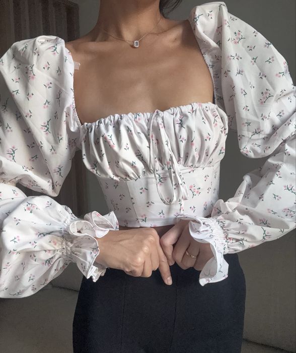 Кофточка Крестьянка ! Размер S