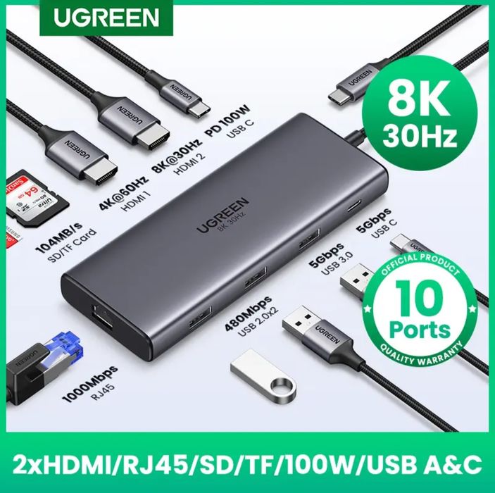 Ugreen USB Hub 10-1