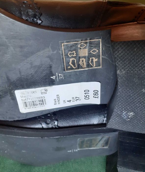 Botine damă Piele naturală River Island nr. 37 ghete femei cu elastic