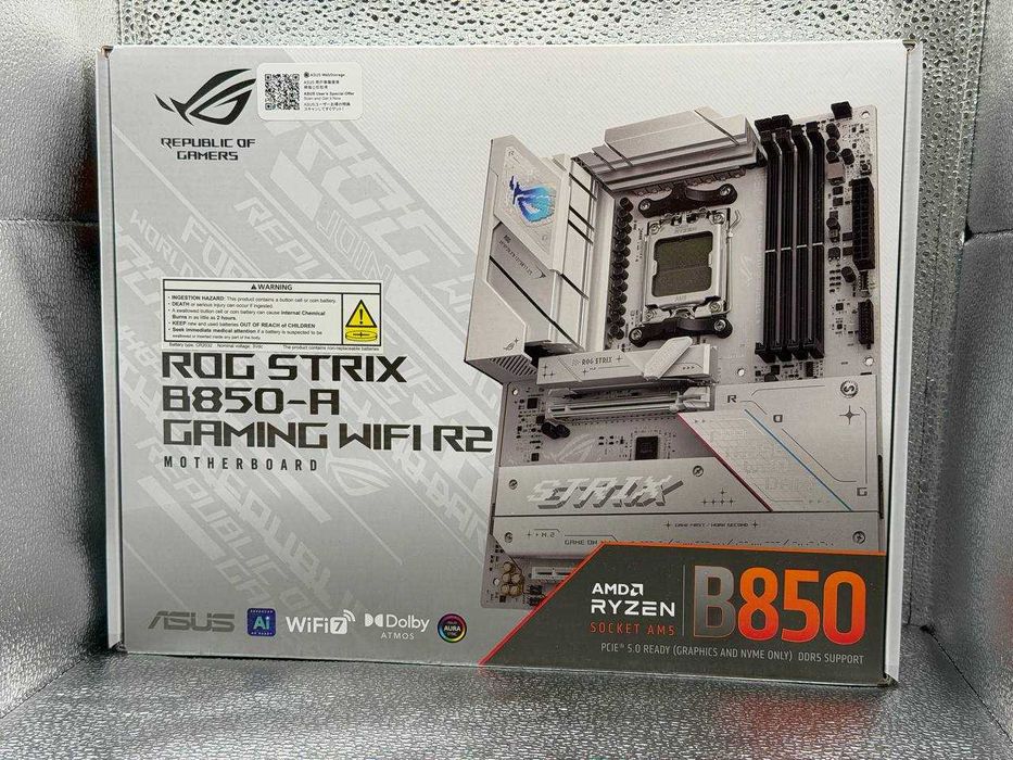 Продаётся новый комплект для AMD Asus B850 wifi ddr5 16gb rgb