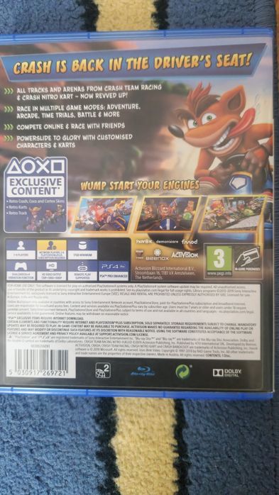 CTR NITRO FUELED диск на ps 4