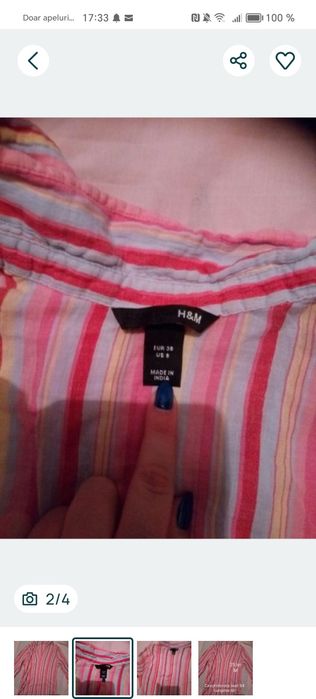 H&M cămașă damă M