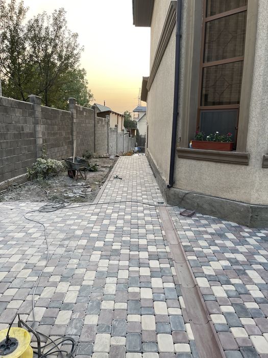 Укладка брусчатки