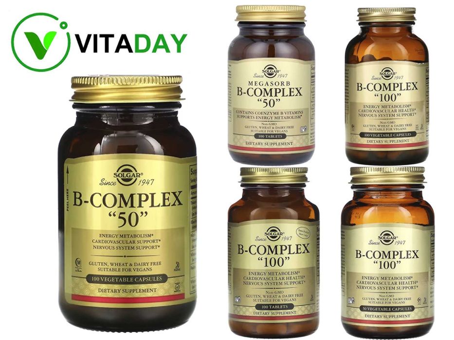 Solgar B-Complex 100 B Complex 100 B-Complex B Complex 50 B-комплекс