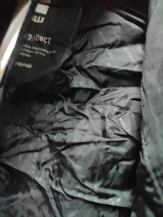 Мъжко оригинално яке G-star Raw Rovic S ново тънко джи стар черно