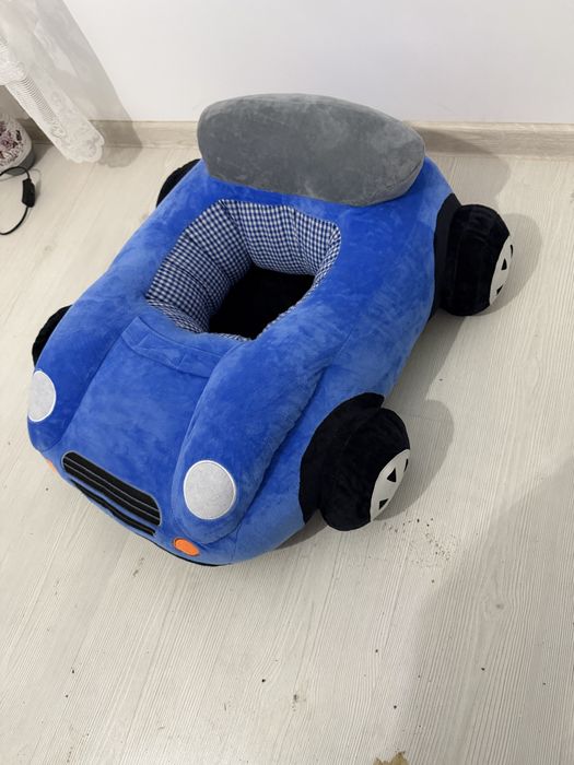 Плюшено столче кола син цвят !!!