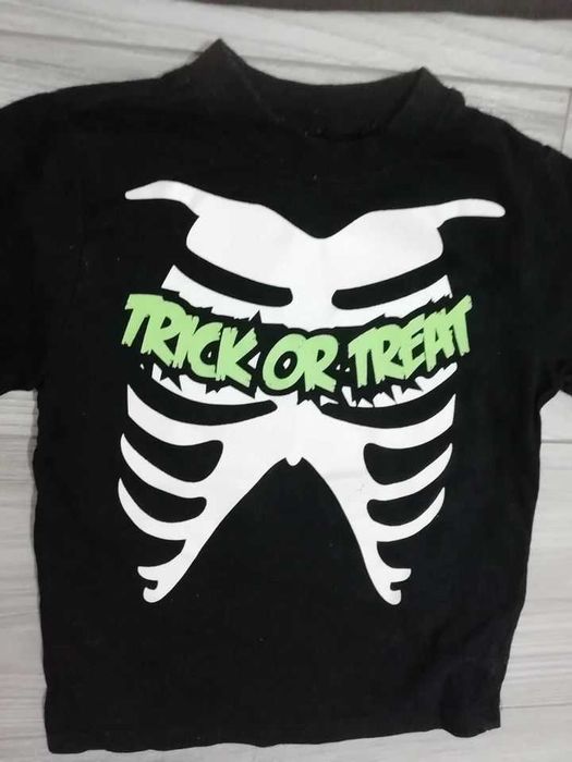 2 bluze Halloween copii varsta 3-4 ani dovleac schelet firma George