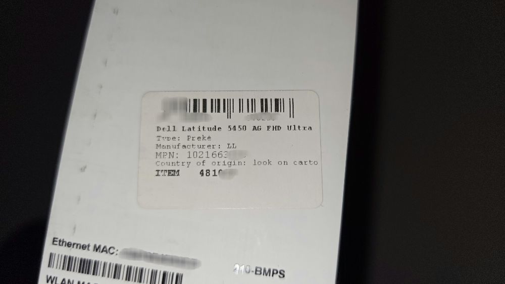 Vând Dell Latitude 5450 14" Intel Ultra 7 165U 16GB 512GB SSD Win11Pro