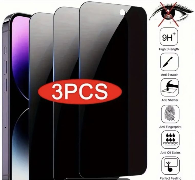 Затъмняващ стъклен протектор за Iphone