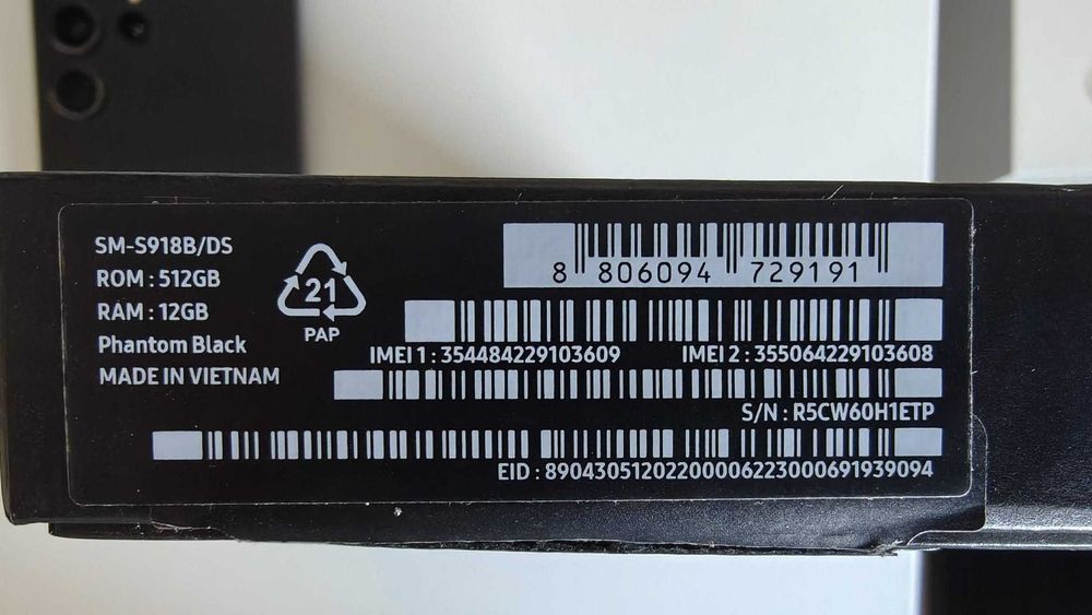 Vand Samsung S23 Ultra