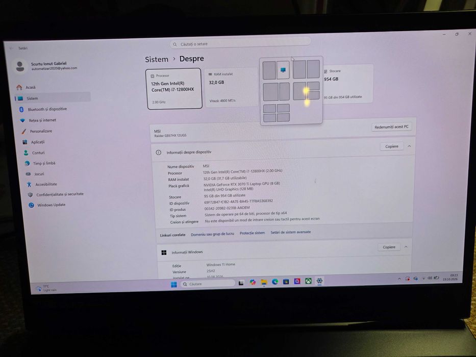 MSI Raider GE67 HX 12UGS