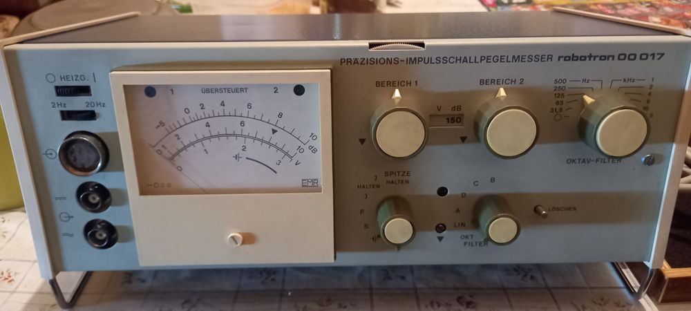 Прецизен импулсен шумомер Robotron 00 017 – отличен, пълен комплект