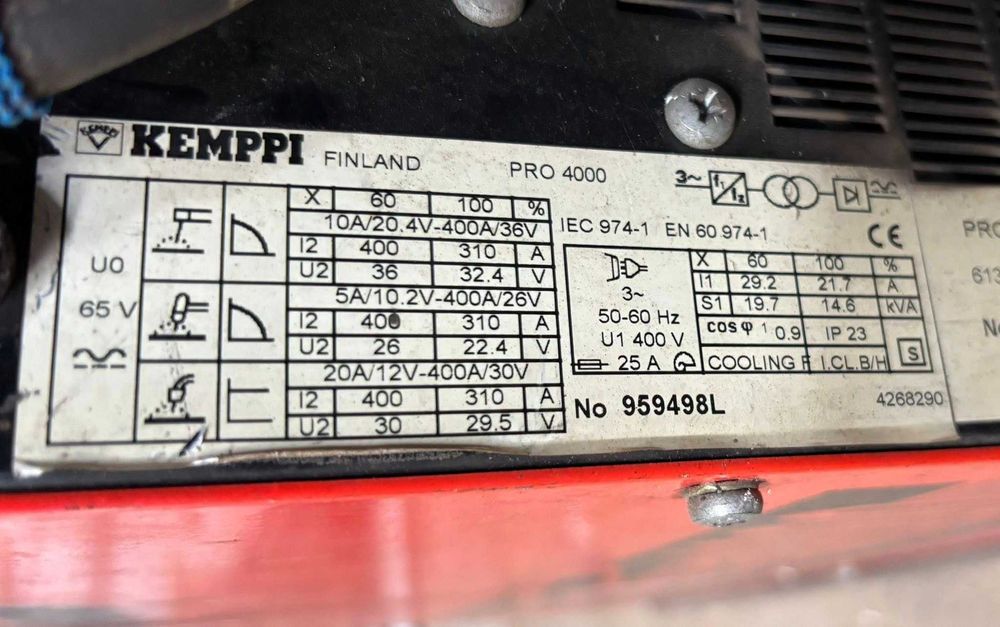 Заваръчен апарат KEMPPI PROMIG 500 + охлаждане COOL 10
