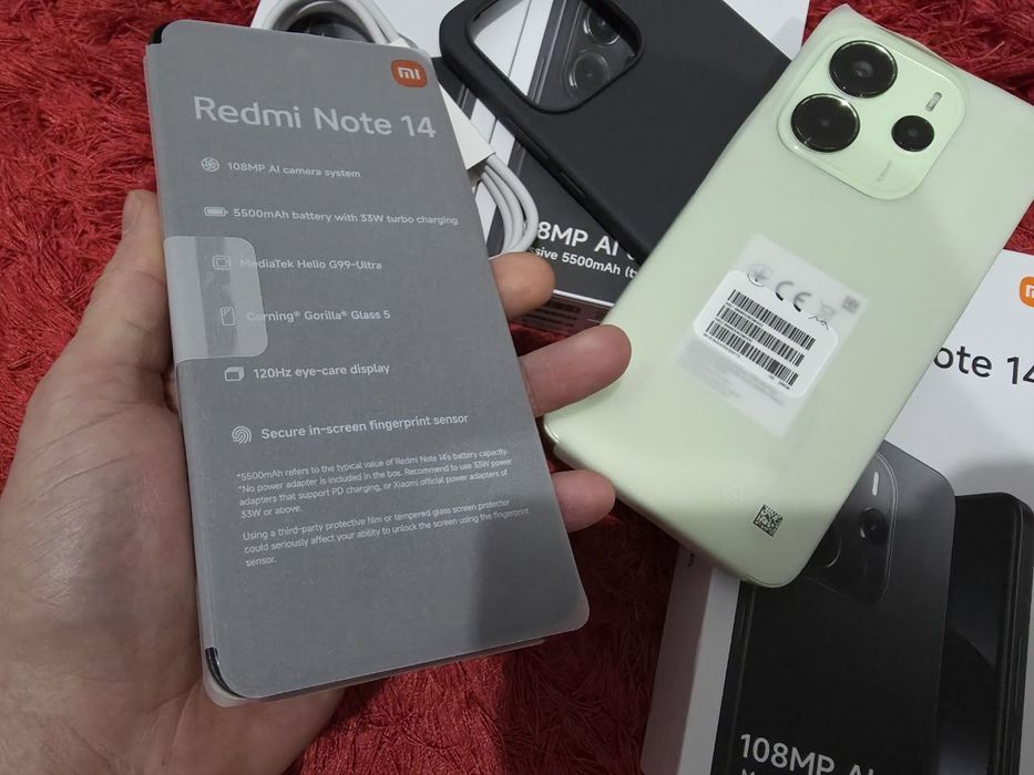 -Xiaomi Redmi Note14, Nou, Nefolosit, 256Gb, 8Ram, 0 cicluri incarcare