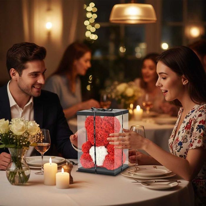 Декоративно мече от рози