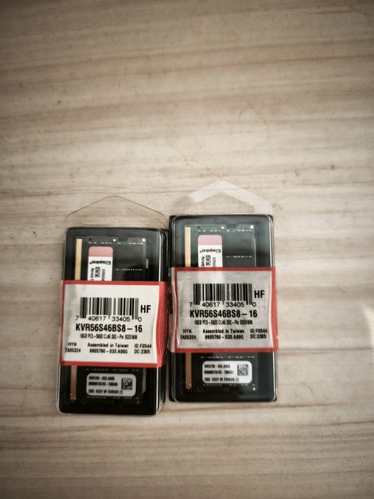 2 × 16 GB DDR5 RAM за лаптоп – Kingston 5600 MHz (общо 32 GB)