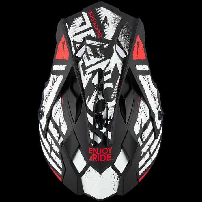 Мотокрос каска O'NEAL 2SERIES GLITCH V.23 Black/White