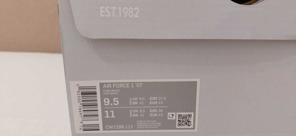 Nike Air Force 1 AF1 Low Triple White *Premium Quality*
