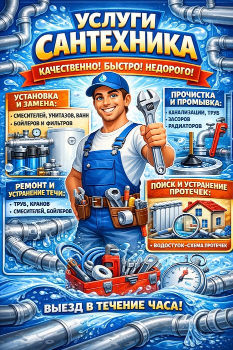 Услуги Сантехник гарантия