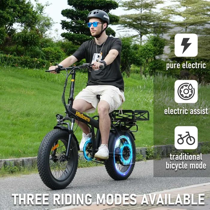 Наем на мощни електрически велосипеди за куриери (Glovo, Bolt Food) | Hidoes F3 Pro (Батерия 26Ah!)