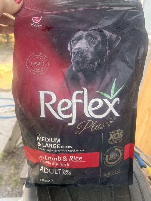 Корм Reflex Plus Medium&Large Adult Ягненок с рисом