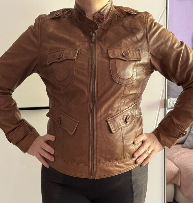 Geaca piele naturala