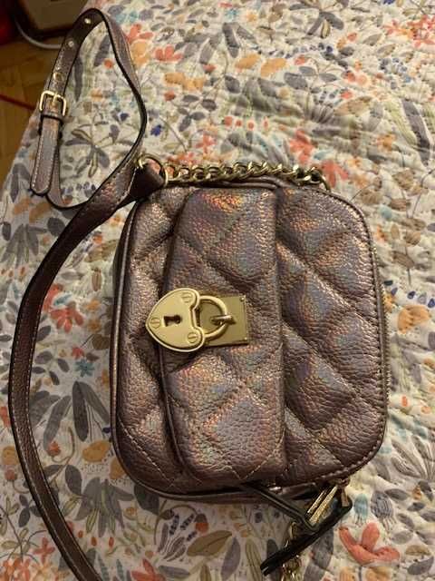 Geanta crossbody JUICY COUTURE din piele aurie noua