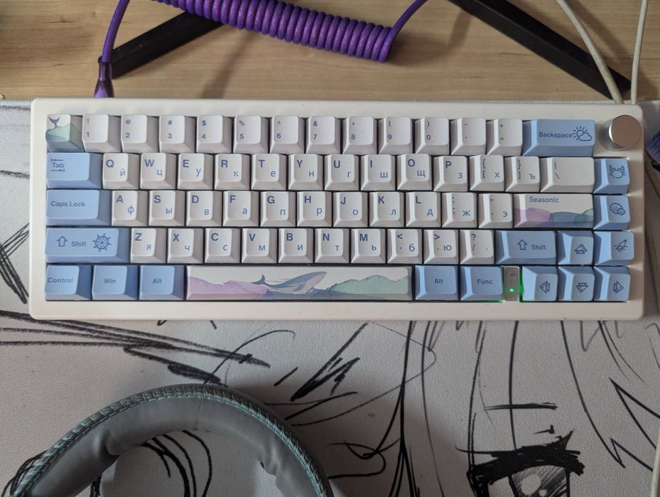 Кастомная клавиатура на jmk67