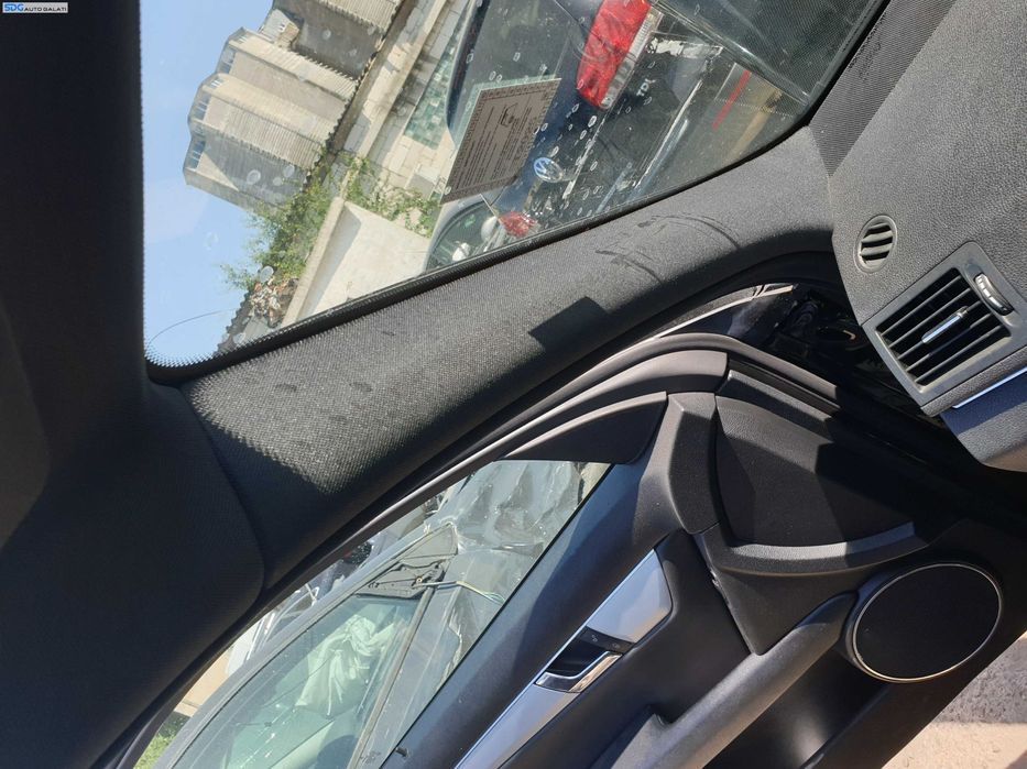 Plafon Plafoniera Textil Tavan Interior Negru cu Stalpi si Manere Mercedes Clasa C Class W204 Sedan Berlina 2007 - 2014 [K6244]