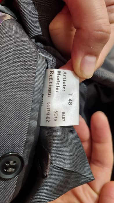 Costum bărbătesc slim ocazie Gri Albastrui